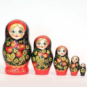 Russian Matryoshka Nesting Dolls Strawberries